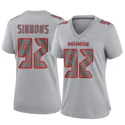 Nike Elijah Simmons Tampa Bay Buccaneers Game Gray Atmosphere Fashion Jersey - Women's