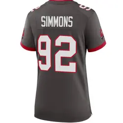 Nike Elijah Simmons Tampa Bay Buccaneers Game Pewter Alternate Jersey - Women's