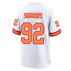 Nike Elijah Simmons Tampa Bay Buccaneers Game White '76 50th Season Jersey - Men's
