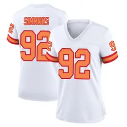 Nike Elijah Simmons Tampa Bay Buccaneers Game White '76 Jersey - Women's