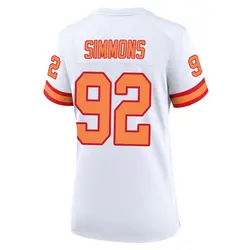 Nike Elijah Simmons Tampa Bay Buccaneers Game White '76 Jersey - Women's