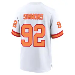 Nike Elijah Simmons Tampa Bay Buccaneers Game White '76 Jersey - Youth