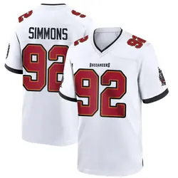 Nike Elijah Simmons Tampa Bay Buccaneers Game White Jersey - Men's