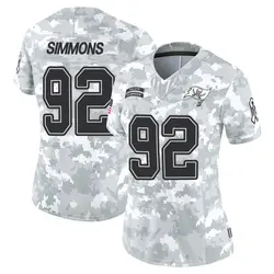 Nike Elijah Simmons Tampa Bay Buccaneers Limited Arctic Camo 2024 Salute to Service Jersey - Women's