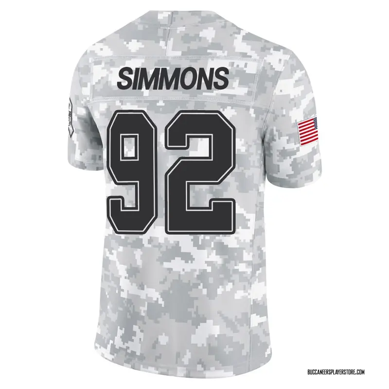 Nike Elijah Simmons Tampa Bay Buccaneers Limited Arctic Camo 2024 Salute to Service Jersey - Youth