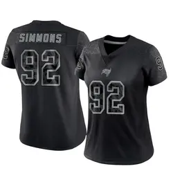 Nike Elijah Simmons Tampa Bay Buccaneers Limited Black Reflective Jersey - Women's