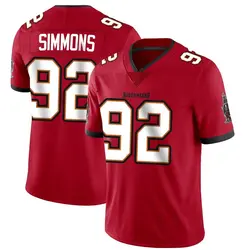 Nike Elijah Simmons Tampa Bay Buccaneers Limited Red Team Color Vapor Untouchable Jersey - Men's