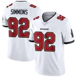 Nike Elijah Simmons Tampa Bay Buccaneers Limited White Vapor Untouchable Jersey - Men's