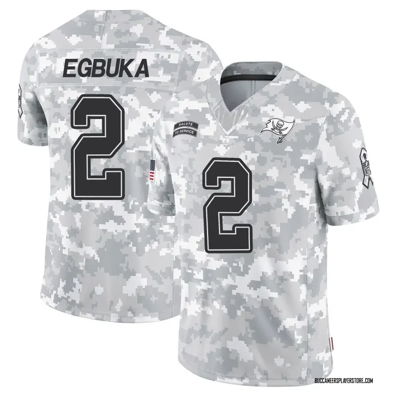 Nike Emeka Egbuka Tampa Bay Buccaneers Limited Arctic Camo 2024 Salute to Service Jersey - Men's
