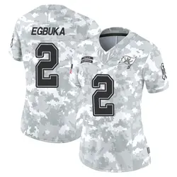 Nike Emeka Egbuka Tampa Bay Buccaneers Limited Arctic Camo 2024 Salute to Service Jersey - Women's