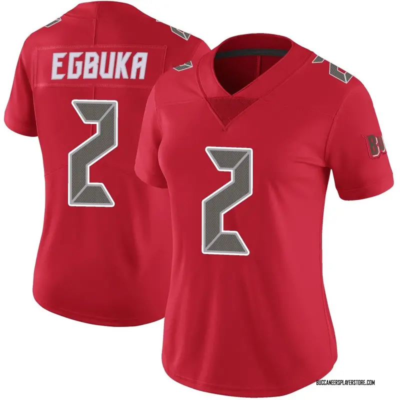 Nike Emeka Egbuka Tampa Bay Buccaneers Limited Red Color Rush Jersey - Women's