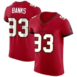 Nike Eric Banks Tampa Bay Buccaneers Elite Red Vapor Jersey - Men's