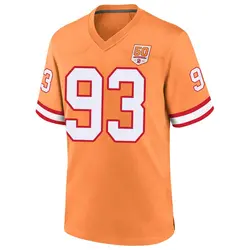 Nike Eric Banks Tampa Bay Buccaneers Game Cream sicle 50th Season Jersey - Youth