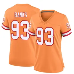 Nike Eric Banks Tampa Bay Buccaneers Game Orange Throwback Jersey - Women's