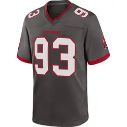 Nike Eric Banks Tampa Bay Buccaneers Game Pewter Alternate Jersey - Men's