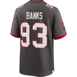 Nike Eric Banks Tampa Bay Buccaneers Game Pewter Alternate Jersey - Men's