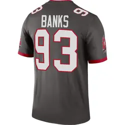 Nike Eric Banks Tampa Bay Buccaneers Legend Pewter Alternate Jersey - Youth