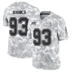 Nike Eric Banks Tampa Bay Buccaneers Limited Arctic Camo 2024 Salute to Service Jersey - Youth