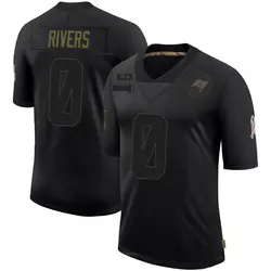 Nike Eric Rivers Tampa Bay Buccaneers Limited Black 2020 Salute To Service Jersey - Youth