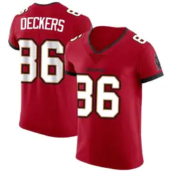 Nike Evan Deckers Tampa Bay Buccaneers Elite Red Vapor Jersey - Men's