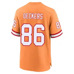 Nike Evan Deckers Tampa Bay Buccaneers Game Cream sicle 50th Season Jersey - Youth