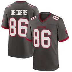 Nike Evan Deckers Tampa Bay Buccaneers Game Pewter Alternate Jersey - Men's