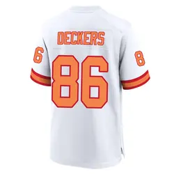 Nike Evan Deckers Tampa Bay Buccaneers Game White '76 50th Season Jersey - Men's