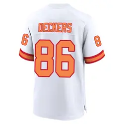 Nike Evan Deckers Tampa Bay Buccaneers Game White '76 Jersey - Youth