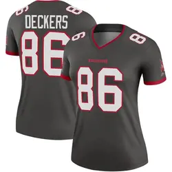 Nike Evan Deckers Tampa Bay Buccaneers Legend Pewter Alternate Jersey - Women's