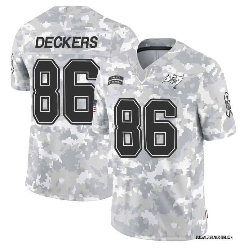 Nike Evan Deckers Tampa Bay Buccaneers Limited Arctic Camo 2024 Salute to Service Jersey - Men's