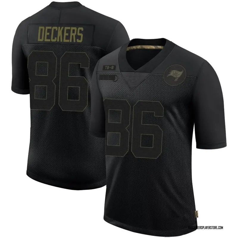 Nike Evan Deckers Tampa Bay Buccaneers Limited Black 2020 Salute To Service Jersey - Men's