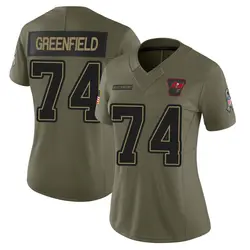 Nike Garret Greenfield Tampa Bay Buccaneers Limited Green Olive 2025 Salute to Service Jersey - Women's