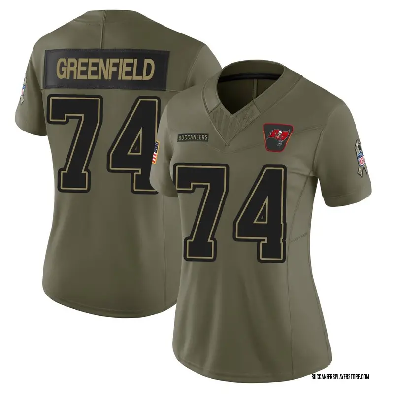 Nike Garret Greenfield Tampa Bay Buccaneers Limited Green Olive 2025 Salute to Service Jersey - Women's