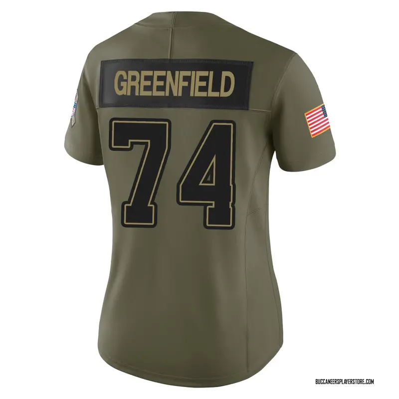 Nike Garret Greenfield Tampa Bay Buccaneers Limited Green Olive 2025 Salute to Service Jersey - Women's