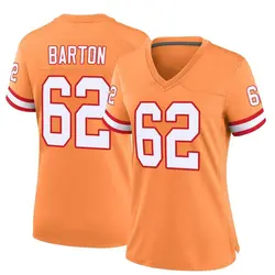 Nike Graham Barton Tampa Bay Buccaneers Game Orange Throwback Jersey - Women's