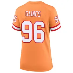 Nike Greg Gaines Tampa Bay Buccaneers Game Cream sicle 50th Season Jersey - Women's