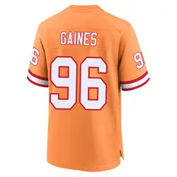 Nike Greg Gaines Tampa Bay Buccaneers Game Cream sicle 50th Season Jersey - Youth