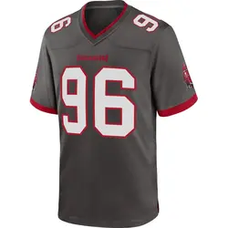 Nike Greg Gaines Tampa Bay Buccaneers Game Pewter Alternate Jersey - Youth