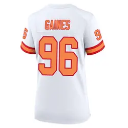 Nike Greg Gaines Tampa Bay Buccaneers Game White '76 50th Season Jersey - Women's