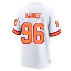 Nike Greg Gaines Tampa Bay Buccaneers Game White '76 50th Season Jersey - Youth
