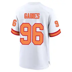 Nike Greg Gaines Tampa Bay Buccaneers Game White '76 Jersey - Men's