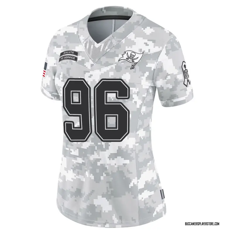 Nike Greg Gaines Tampa Bay Buccaneers Limited Arctic Camo 2024 Salute to Service Jersey - Women's