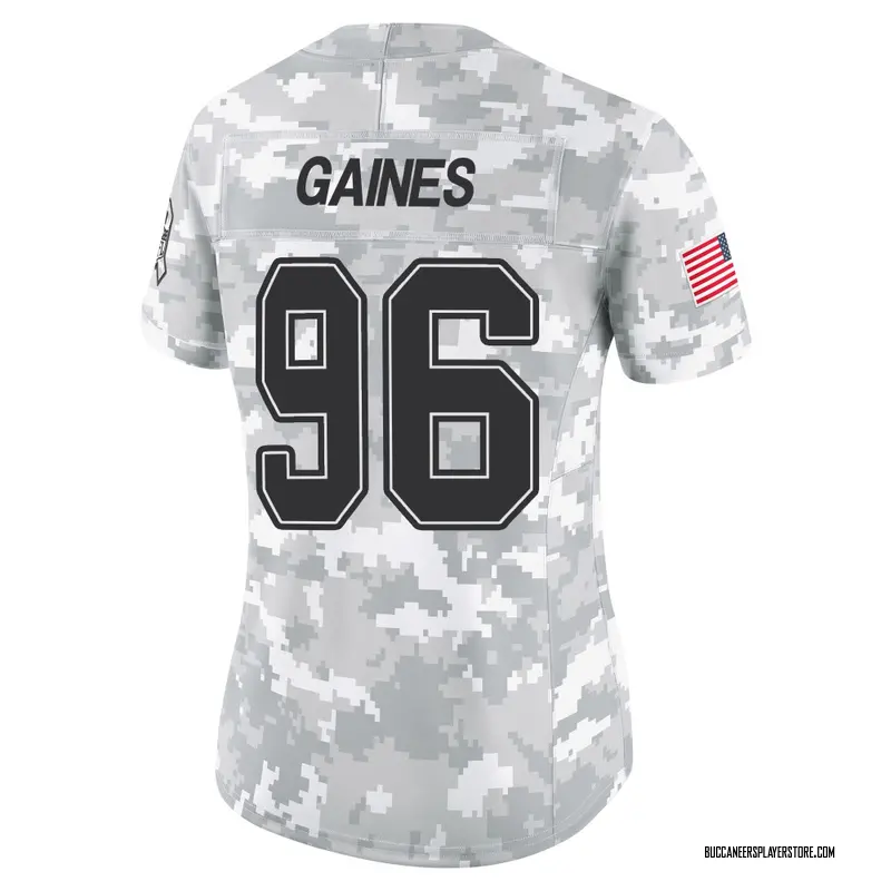 Nike Greg Gaines Tampa Bay Buccaneers Limited Arctic Camo 2024 Salute to Service Jersey - Women's