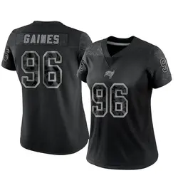 Nike Greg Gaines Tampa Bay Buccaneers Limited Black Reflective Jersey - Women's
