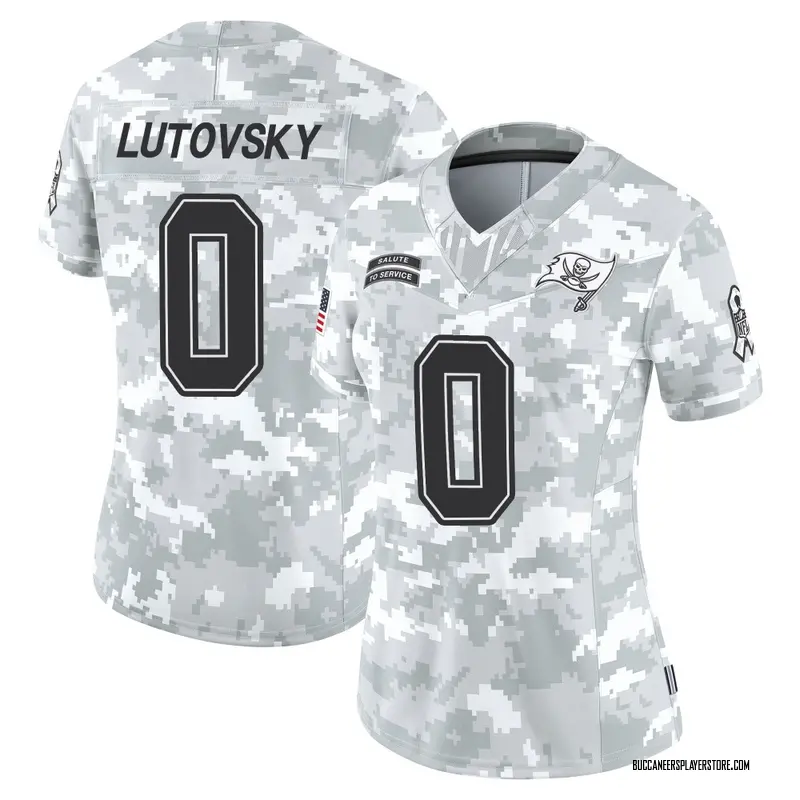Nike Henry Lutovsky Tampa Bay Buccaneers Limited Arctic Camo 2024 Salute to Service Jersey - Women's