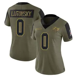 Nike Henry Lutovsky Tampa Bay Buccaneers Limited Olive 2021 Salute To Service Jersey - Women's