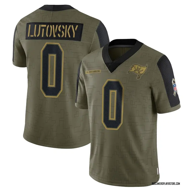 Nike Henry Lutovsky Tampa Bay Buccaneers Limited Olive 2021 Salute To Service Jersey - Youth