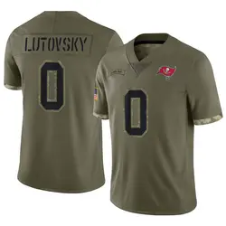 Nike Henry Lutovsky Tampa Bay Buccaneers Limited Olive 2022 Salute To Service Jersey - Youth