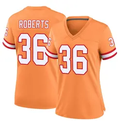 Nike JJ Roberts Tampa Bay Buccaneers Game Orange Throwback Jersey - Women's