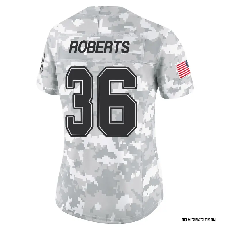Nike JJ Roberts Tampa Bay Buccaneers Limited Arctic Camo 2024 Salute to Service Jersey - Women's